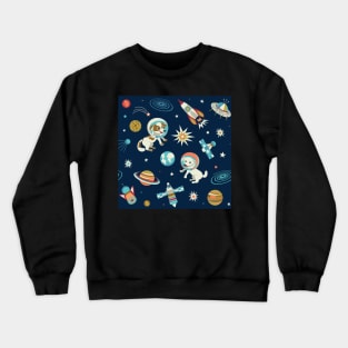 Dog in space Crewneck Sweatshirt